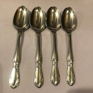 Oneida Victorian Manor Tablespoon Set of 4 Stainless Cutlery Flatware